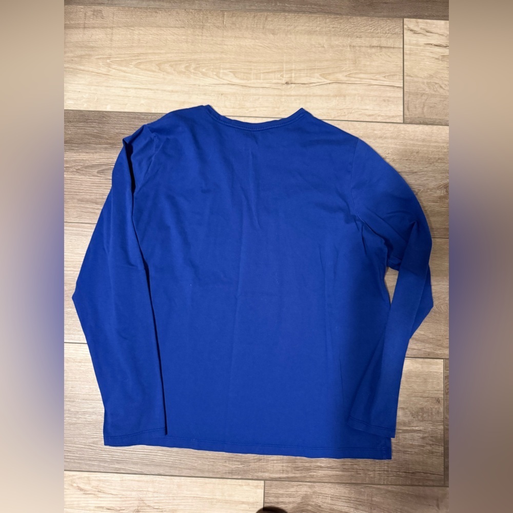 Lands' End Relaxed Fit Tees - Bold Red, Classic Blue, Sleek Black. Set of three - Picture 3 of 9